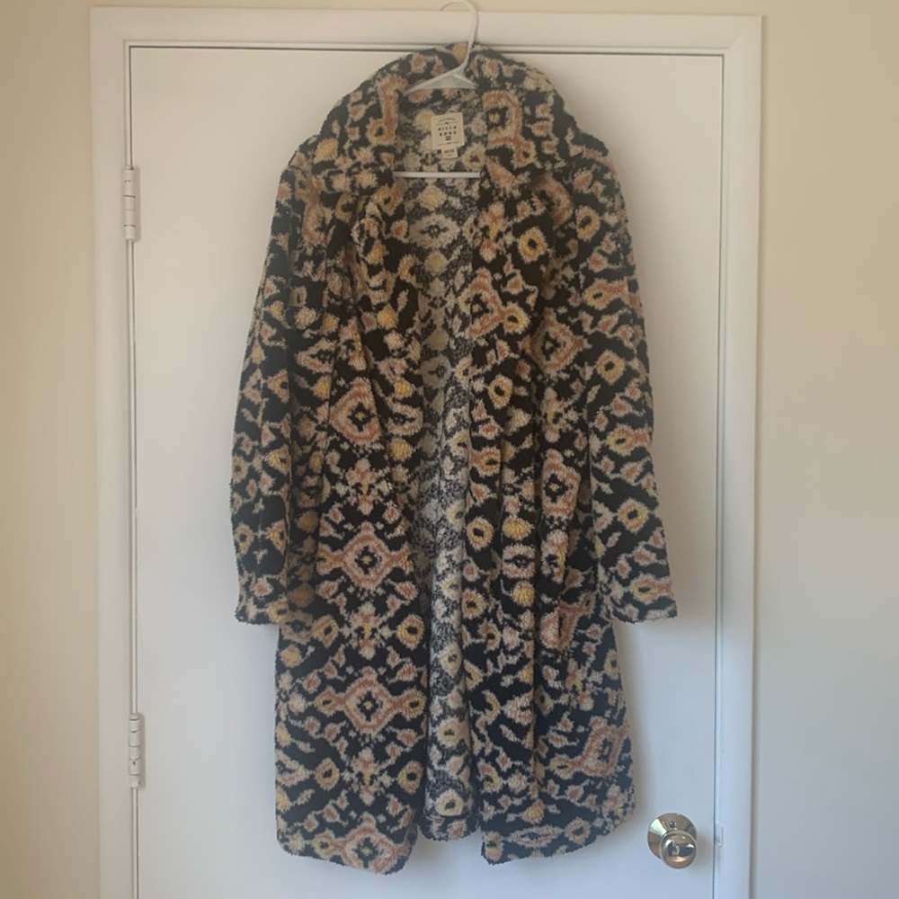 Large, plush, Billabong coat.